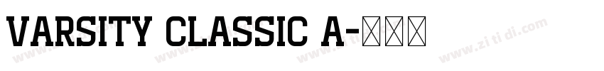 Varsity Classic A字体转换